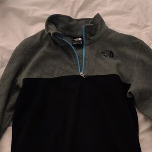 The North Face Kids Gray and Black Sweater